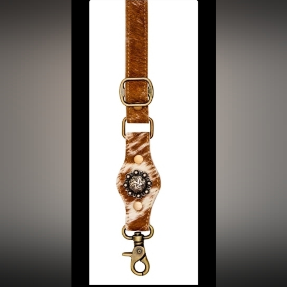 Western Bag Strap Brown Cowhide Boho Style